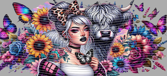 16oz Sunflower Girl-SU-130